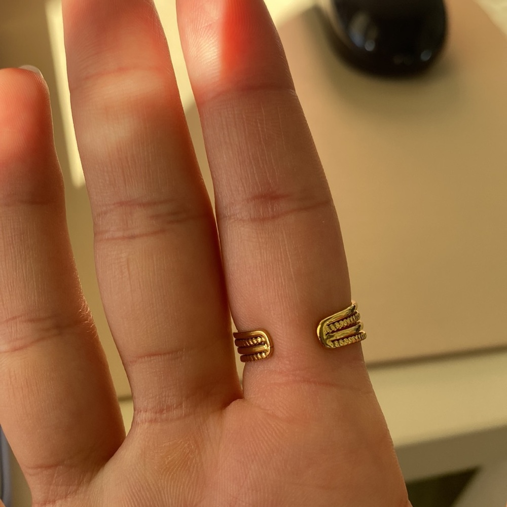 Adjustable Ring With Two Small Charms - image 4